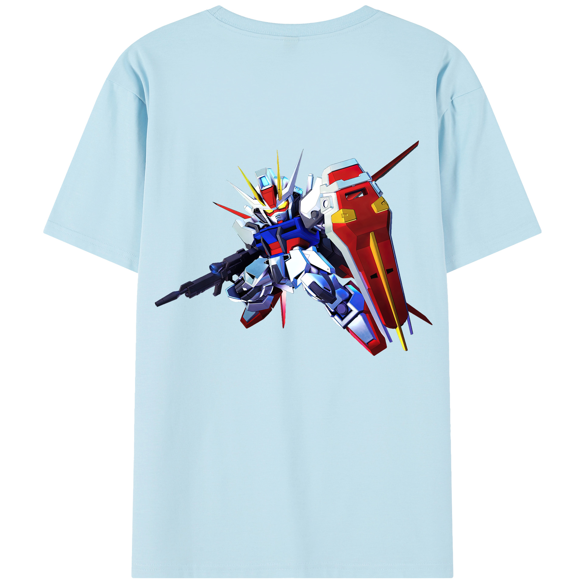 （画像用） 機動戦士ガンダム Mobile Suit Gundam 綿100％半袖Tシャツ（背面プリント）